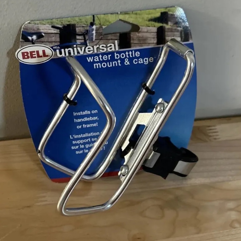 NEW Bell Sports Universal Bike Water Bottle Mount & Cage for Handlebar or Frame - Picture 3 of 5
